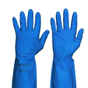 Guante reutilizable nitrilo azul