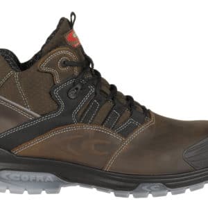 Bota seguridad piel nubuck hidrófuga metal free GOYA BROWN S3 SRC
