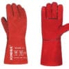 Guante soldador crupon rojo 34 cm