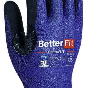Guante de nylon y fibras especiales anticorte BETTERFIT ULTRACUT recubierto de nitrilo