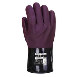 Guantes PVC de protección química con forro interior para frío extremo Mod. AP90