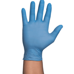 Guante desechable nitrilo 3.5 azul sin empolvar (cajita 100 unidades)