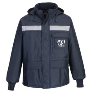 Parka azul marino para cámaras frigoríficas