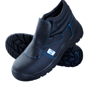 Bota seguridad piel flor puntera y plantilla cierre velcro S1P SRC
