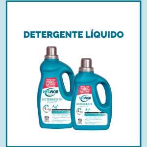 Detergente líquido Neonob- Detergente concentrado líquido Neonob con iones de plata 3 L 46 lavados