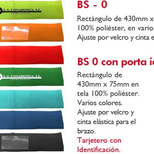 Brazalete con portaidentificación color azul marino