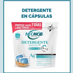 Detergente capsulas hidrosolubles Neonob con iones de plata 36 caps.