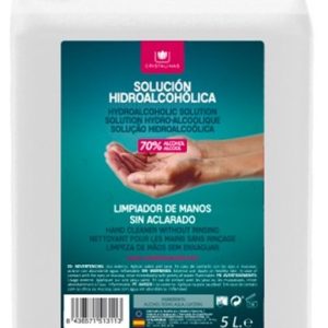 Garrafa 5 Litros SOLUCION hidroalcohólica "CRISTALINAS"