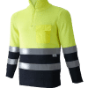 Jersey punto media cremallera a/v combinado 1206