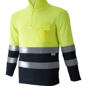 Jersey punto media cremallera a/v combinado 1206