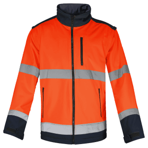 Chaqueta softshell mangas desmontables A/V WR835 naranja/marino