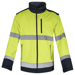 Chaqueta softshell mangas desmontables A/V WR835 amarillo/marino