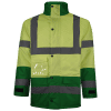 Parka acolchada impermeable alta visibilidad