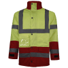 Parka acolchada impermeable alta visibilidad