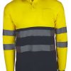 Polo manga larga combinado alta visibilidad AMARILLO/GRIS SUNNY PLUS