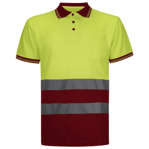 Polo manga corta microporoso algodón interior alta visibilidad AMARILLO/ROJO CE EN - 20471 (copia)