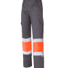 Pantalón forrado multibolsillos alta visibilidad