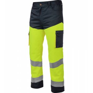 Pantalón terlenka multibolsillos combinado alta visibilidad WAVE CLASE2