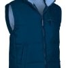 Chaleco acolchado impermeable forro polar interior celeste MONTANA