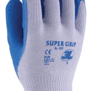 Guante látex natural con soporte de algodón Supergrip