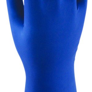 Guante desechable (caja 50 unid.) látex azul doble espesor sin empolvar modelo MULTIUSO LP BL