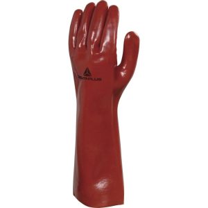Guante pvc rojo