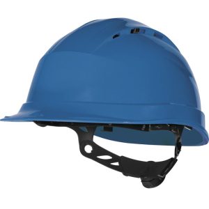 Casco azul QUARTZ protector cabeza ajuste ruedecilla