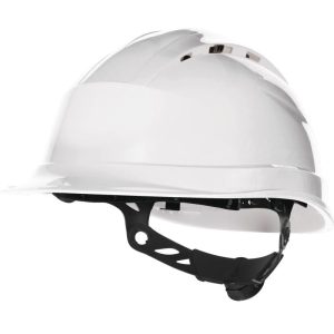 Casco blanco QUARTZ protector cabeza ajuste ruedecilla