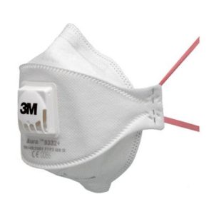 Mascarilla plegable AURA 9332 con válvula de exhalación FFP3