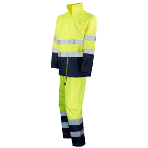 Traje de agua alta visibilidad amarillo/marino